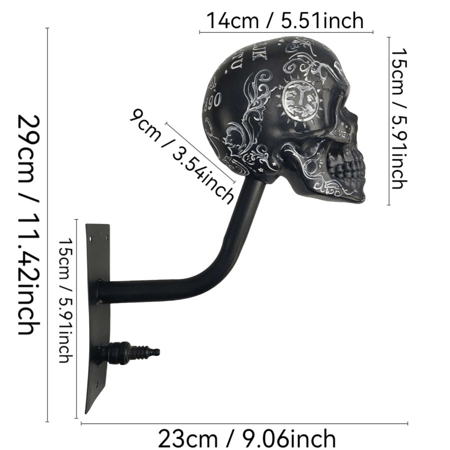 Skull Helmet Wall Mount